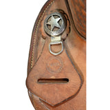 Used 15.5" Sanchez Team Roping Saddle