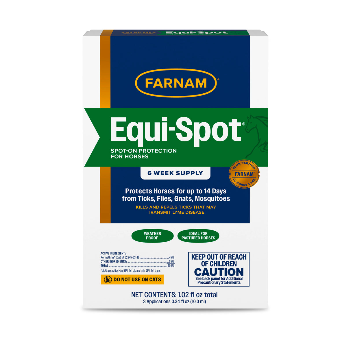 Farnam Equi-Spot, Spot on Fly Control- 6 Week Supply