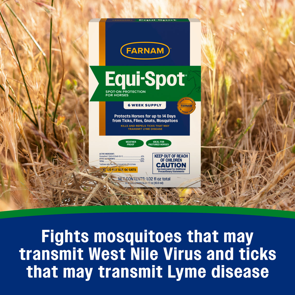 Farnam Equi-Spot, Spot on Fly Control- 6 Week Supply