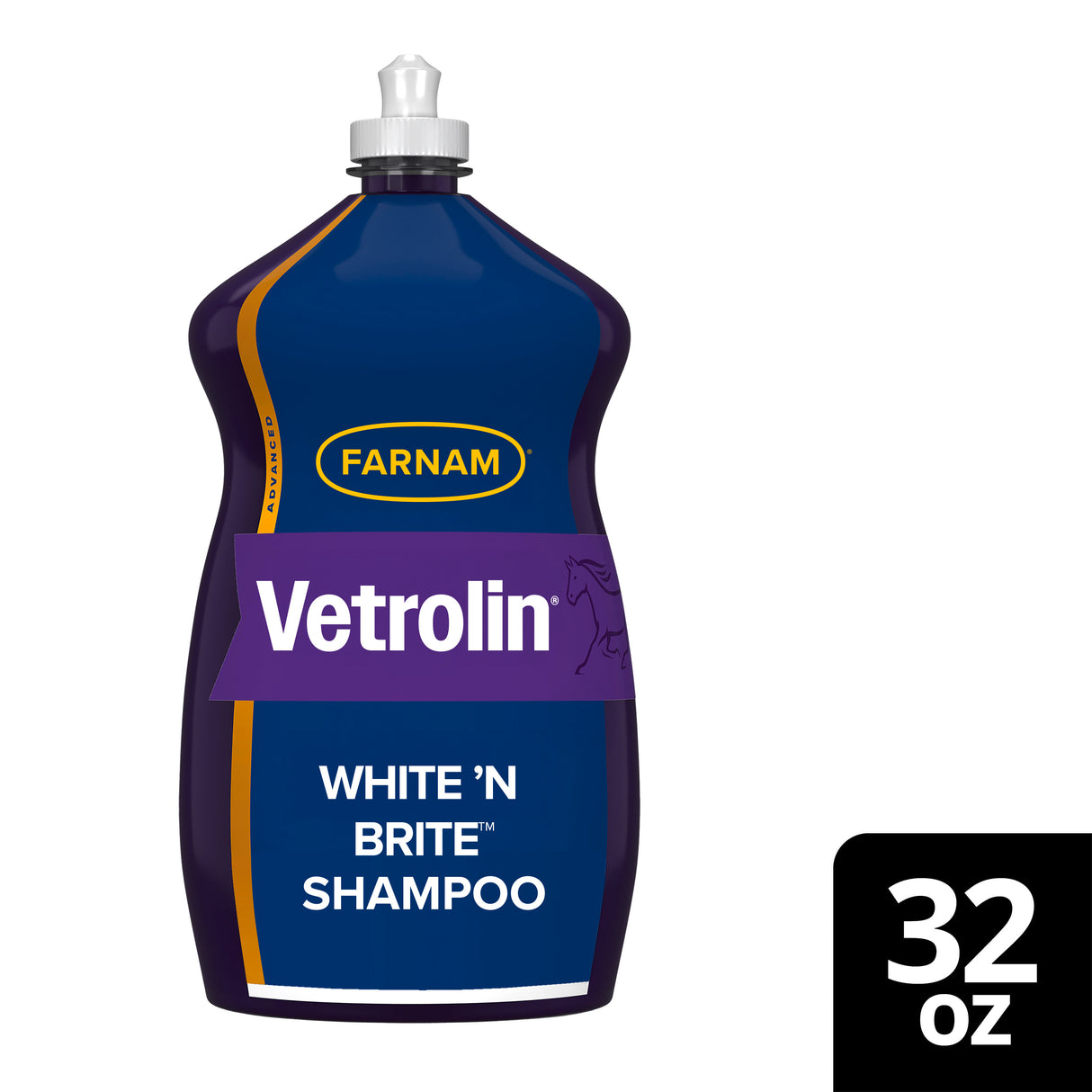 Farnam Vetrolin White 'N Brite Deep-Cleaning Color-Brightening Shampoo- 32oz.