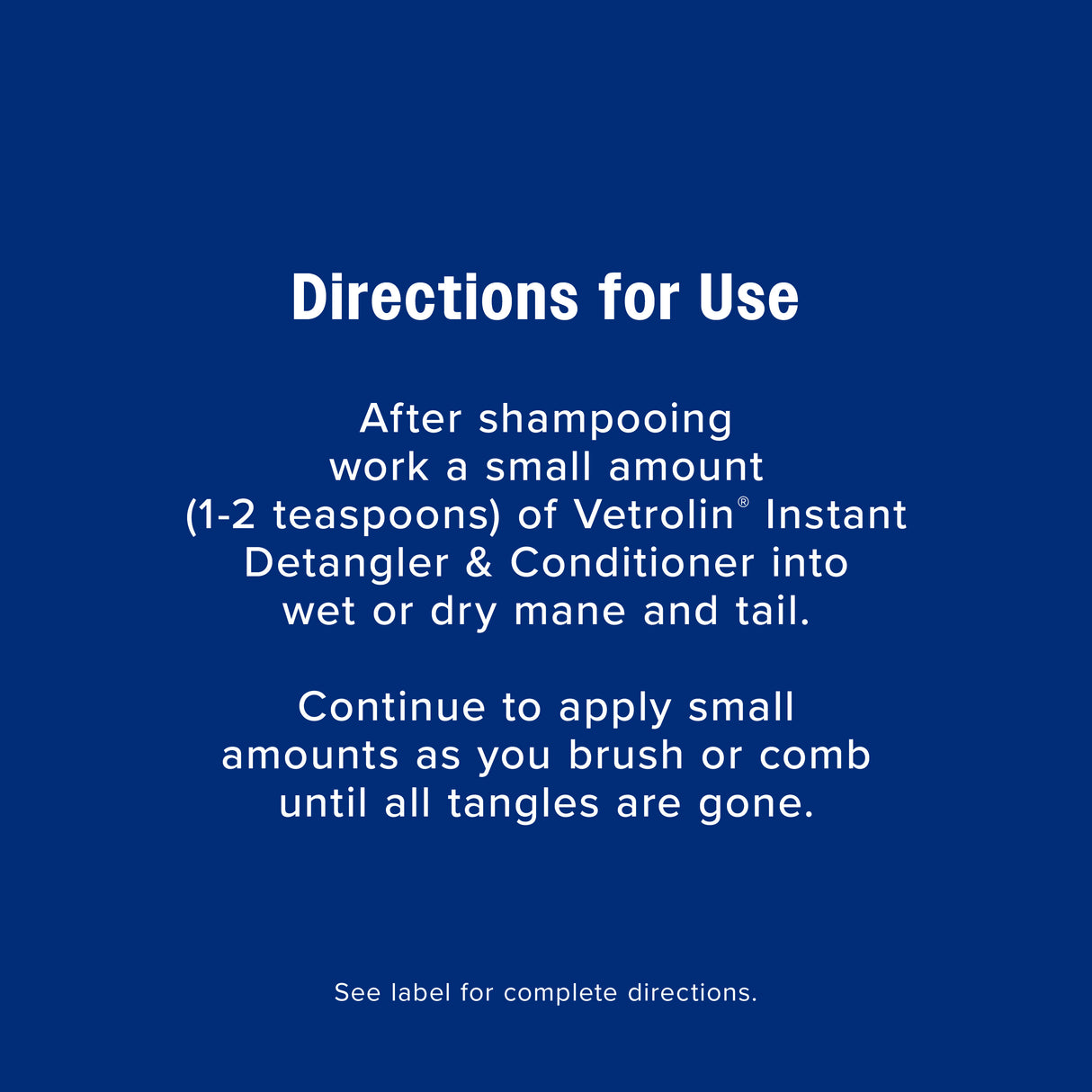 Farnam Vetrolin Instant Mane & Tail Detangler & Conditioner- 12 oz.