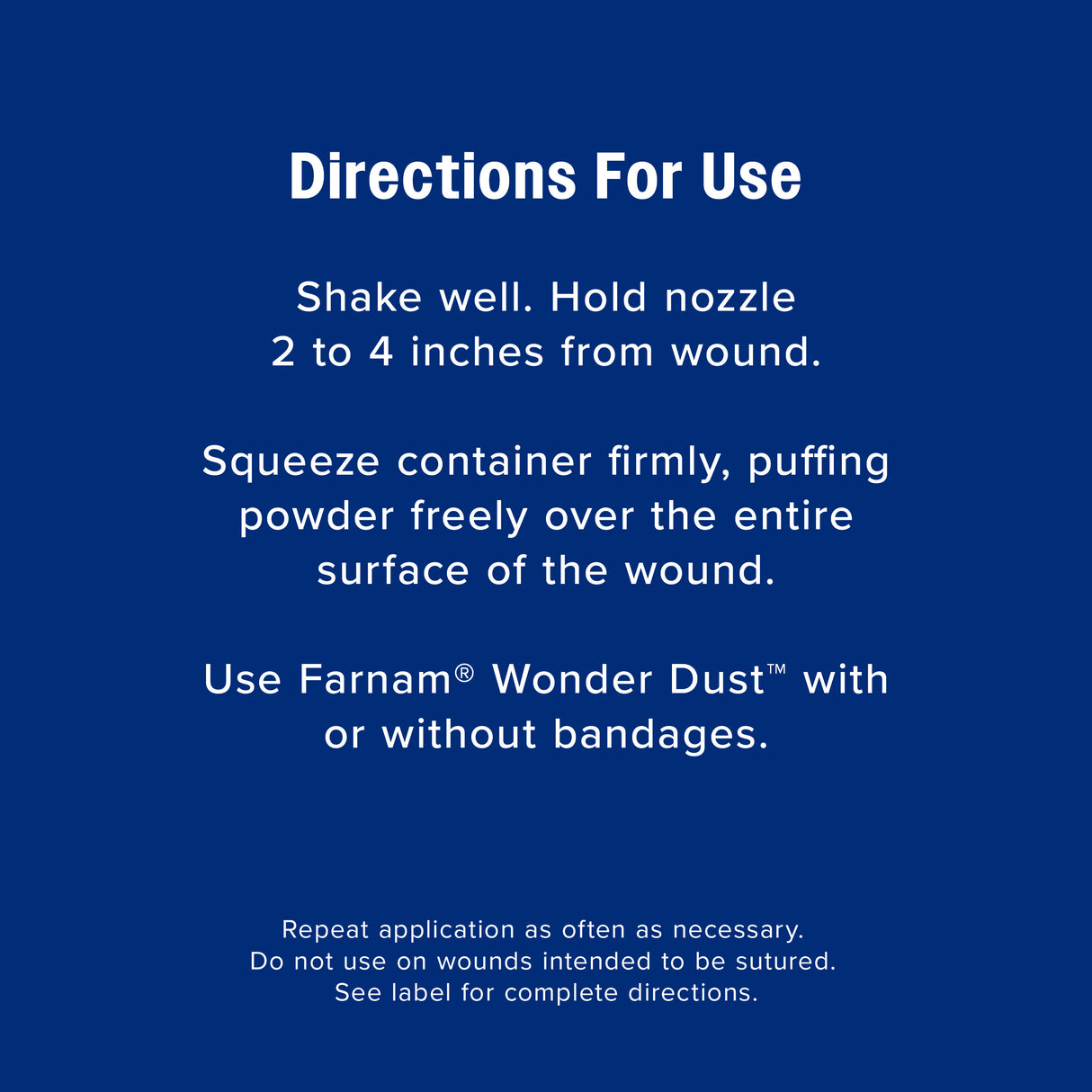 Farnam Wonder Dust Wound Powder- 4oz.