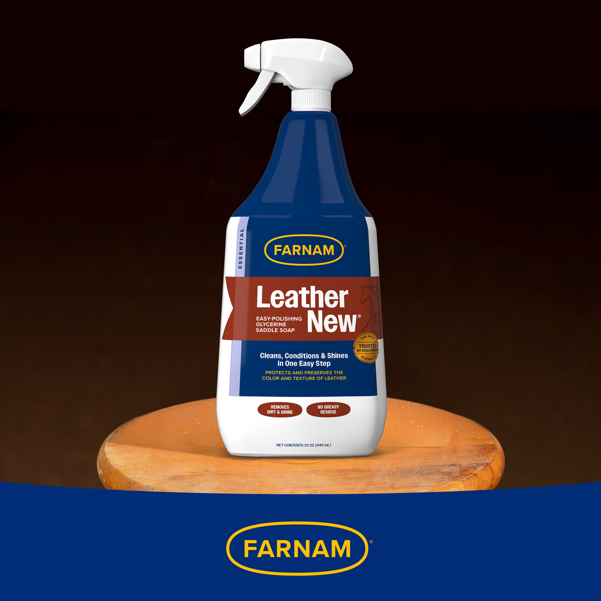 Farnam Leather New Easy-Polishing Glycerine Saddle Soap- 32oz.