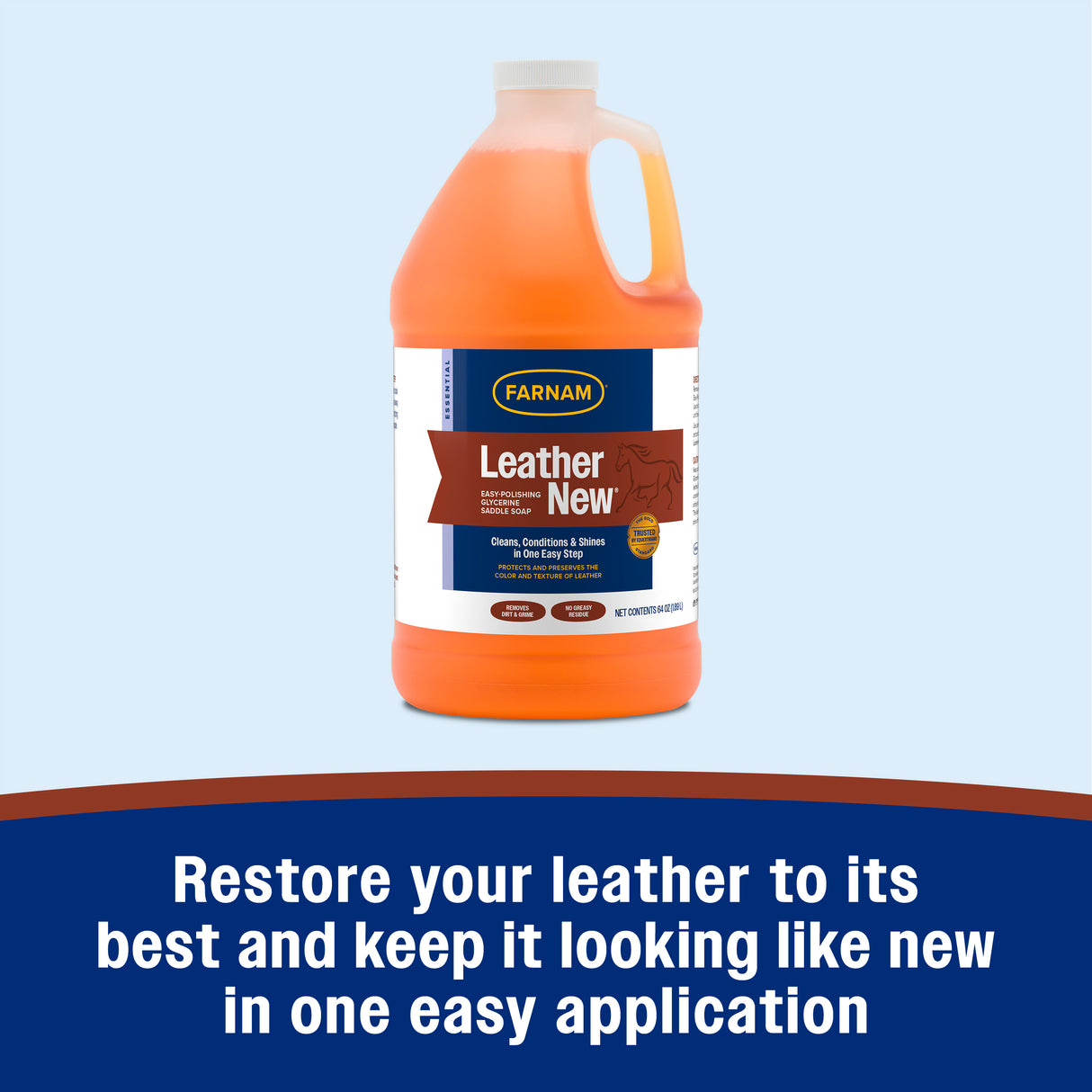 Farnam Leather New Easy-Polishing Glycerine Saddle Soap- 64oz