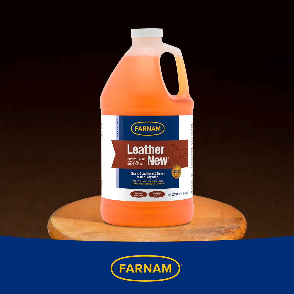 Farnam Leather New Easy-Polishing Glycerine Saddle Soap- 64oz