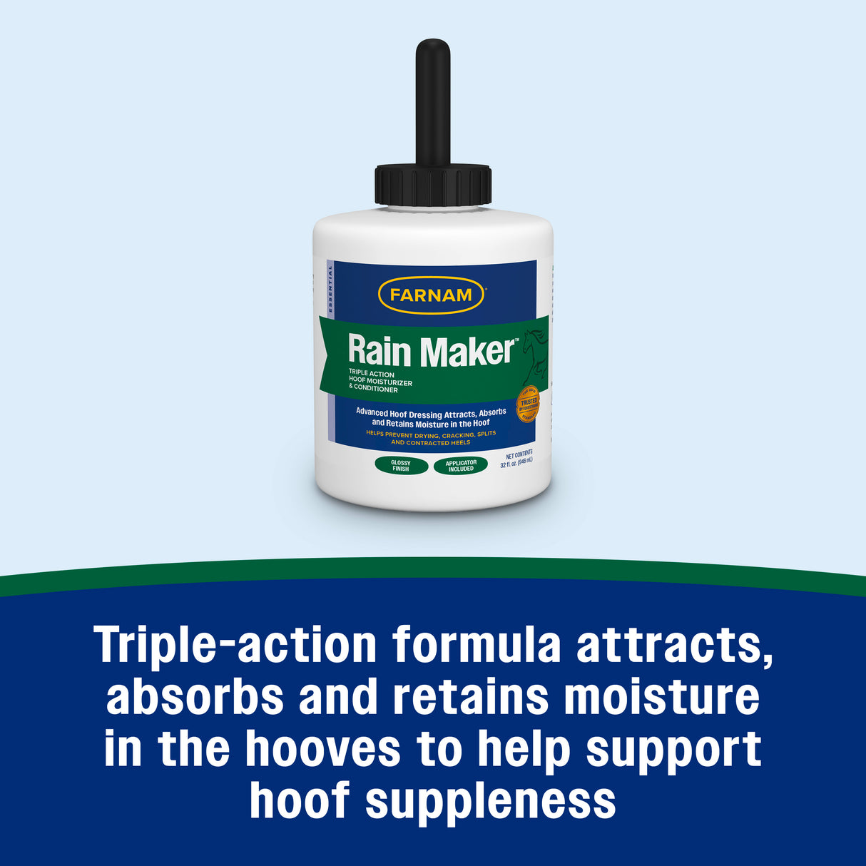 Farnam Rain Maker Triple Action Hoof Moisturizer and Conditioner- 32oz.