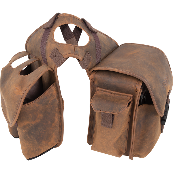 Cashel Distressed Leather Saddle Horn Bag display picture 1