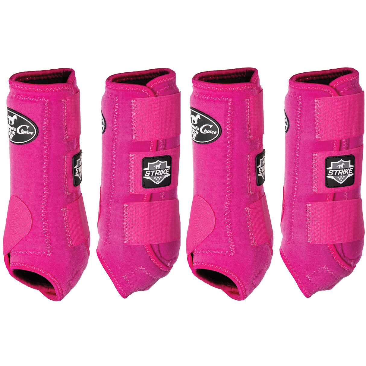 Professional's Choice Strike Value 4 Pack Sports Medicine Boots- Raspberry