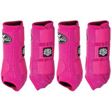 Professional's Choice Strike Value 4 Pack Sports Medicine Boots- Raspberry