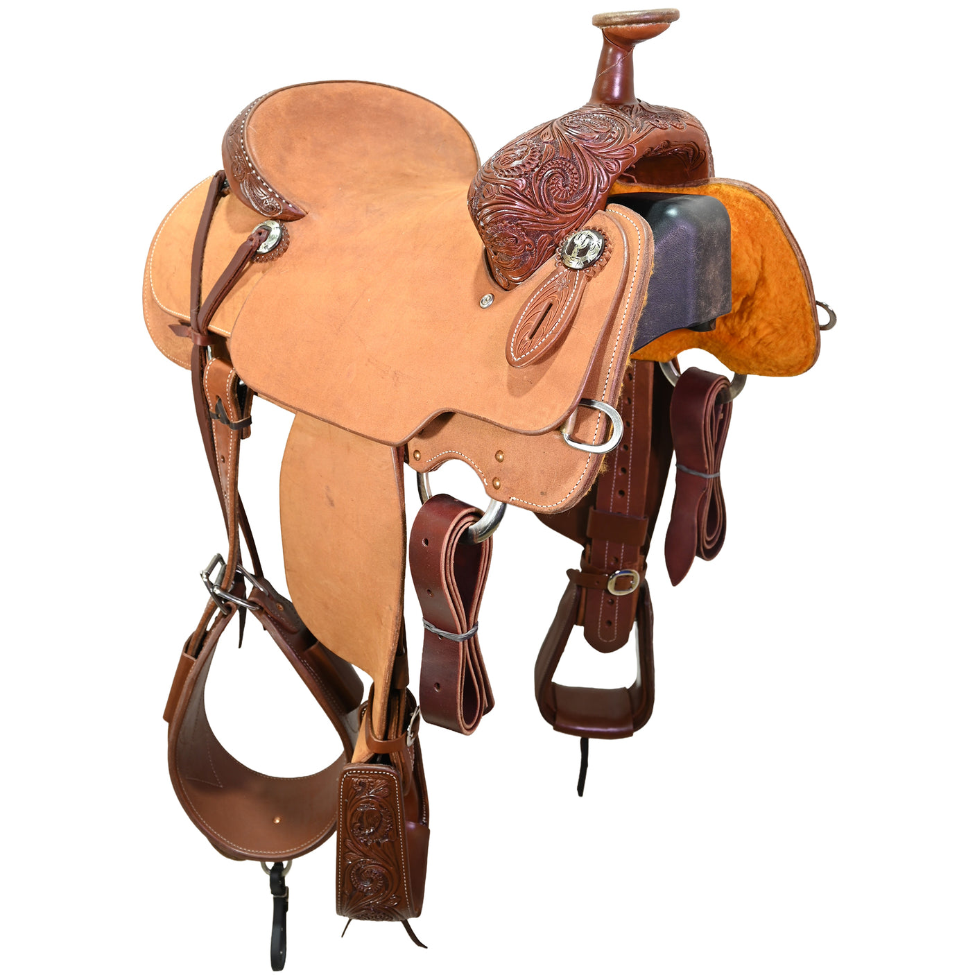 New! 14.5" Cactus Team Roping Saddle
