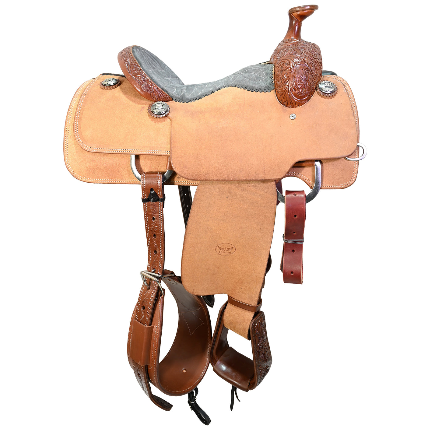 New! 14" Relentless by Cactus Team Roping Saddle