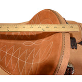 New! 15.5" Cactus Will James Ranch Saddle