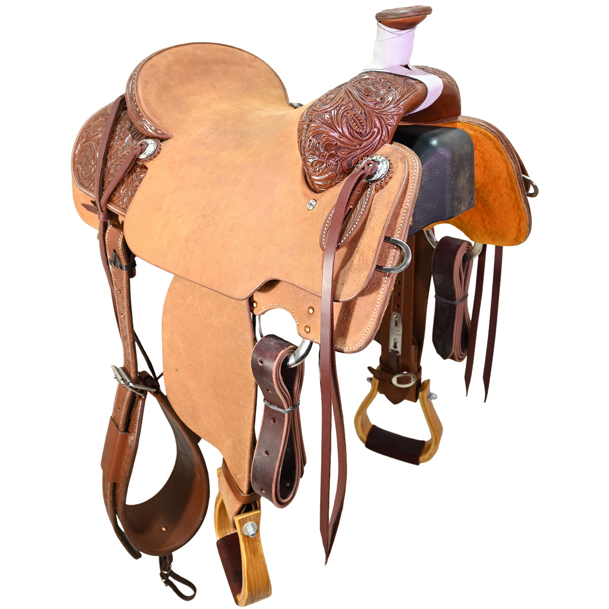 New! 15" Cactus Amarillo Roper Ranch Saddle
