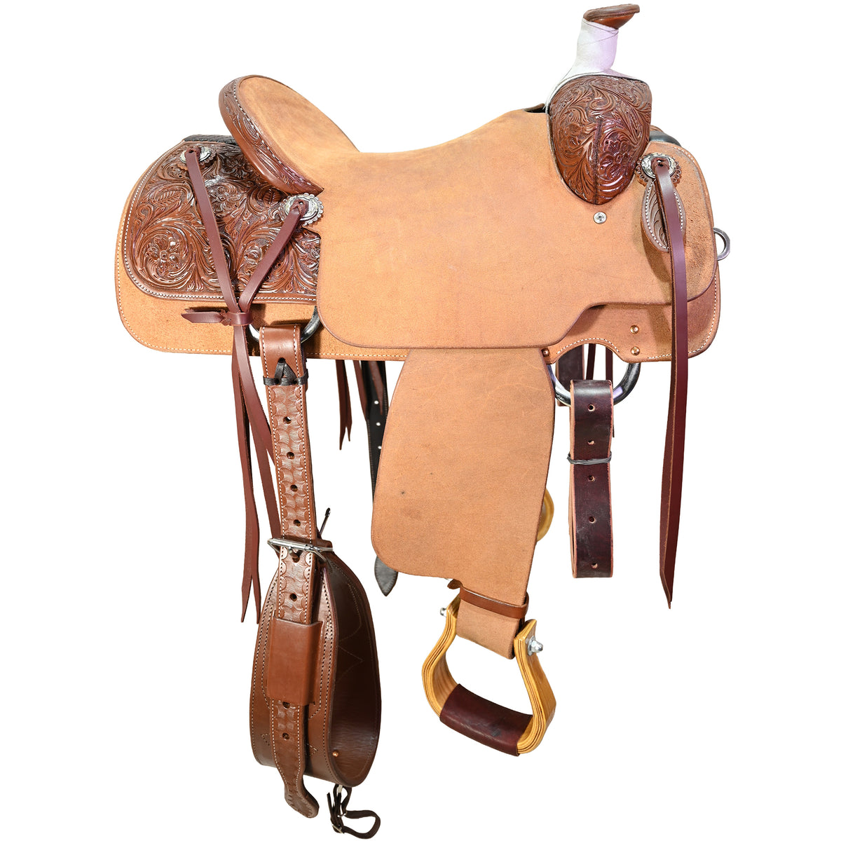 New! 15" Cactus Amarillo Roper Ranch Saddle
