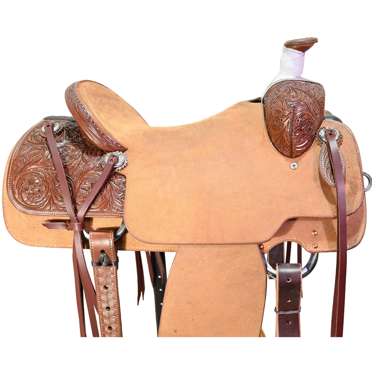 New! 15" Cactus Amarillo Roper Ranch Saddle