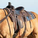 Classic Equine 34"X38" Contoured SensorFlex 1" Saddle Pad- Coffee/Fawn