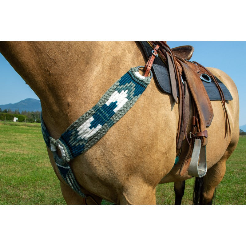 Schulz Equine Grey Mohair Breast Collar
