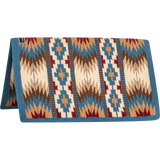 Classic Equine 34"X38" 100% Wool Show Blanket- Turquoise/Cream