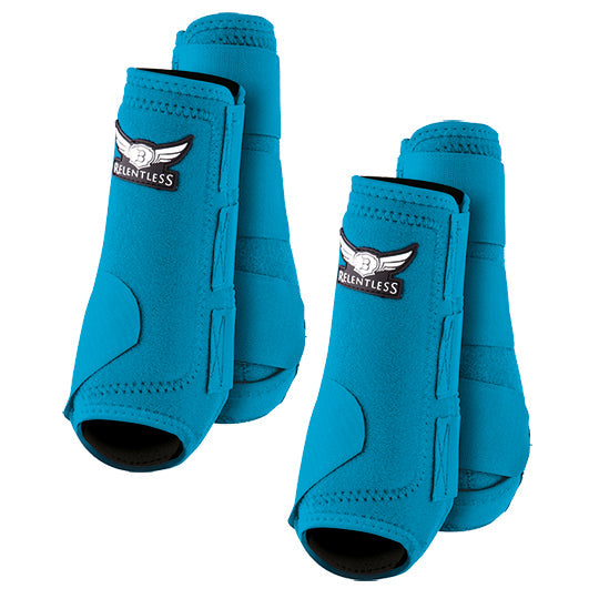 Relentless All Around Front & Hind Boot Combo Pack- Turquoise