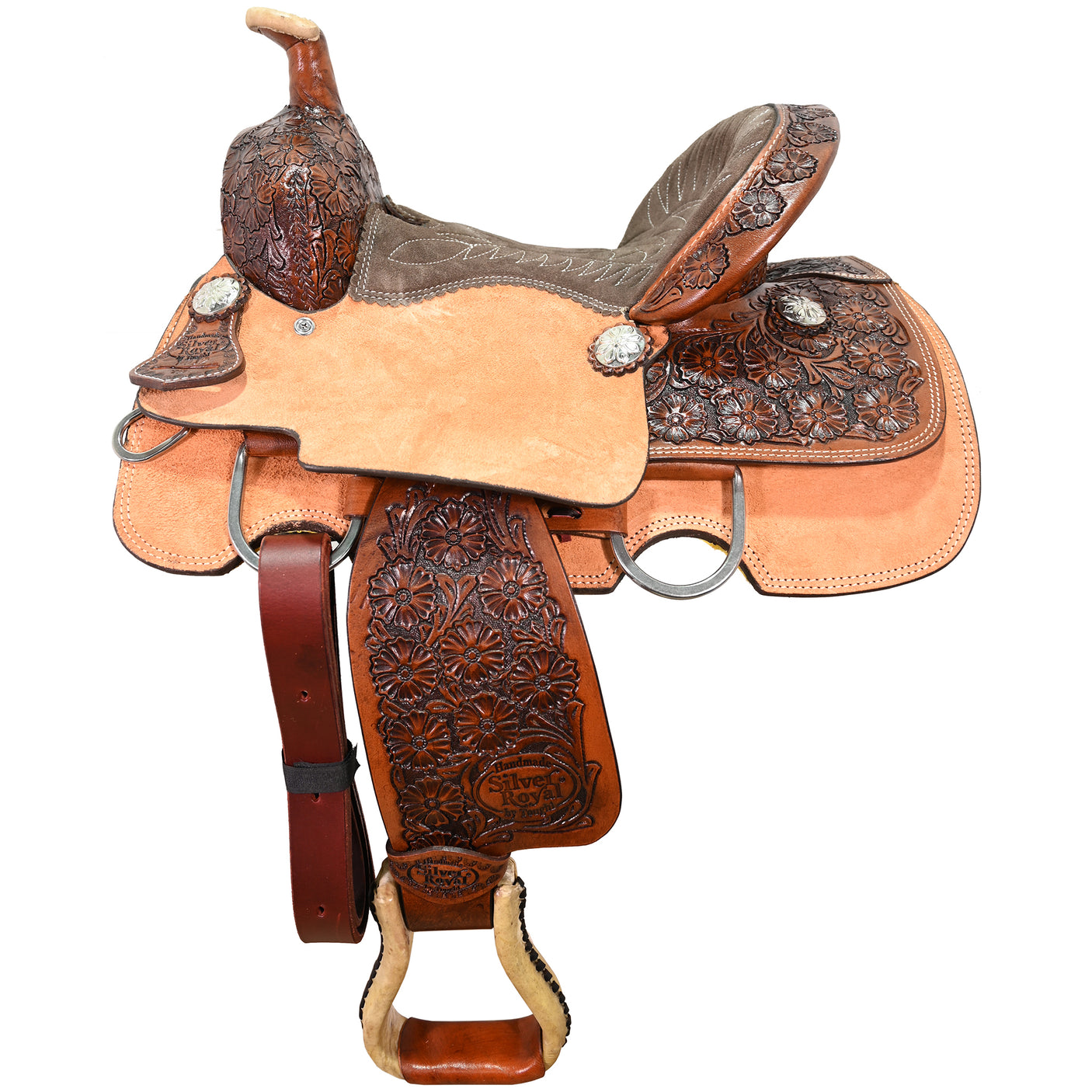 SOLD! New! 12" Silver Royal by Tough-1 Holbrook Youth Roping Saddle