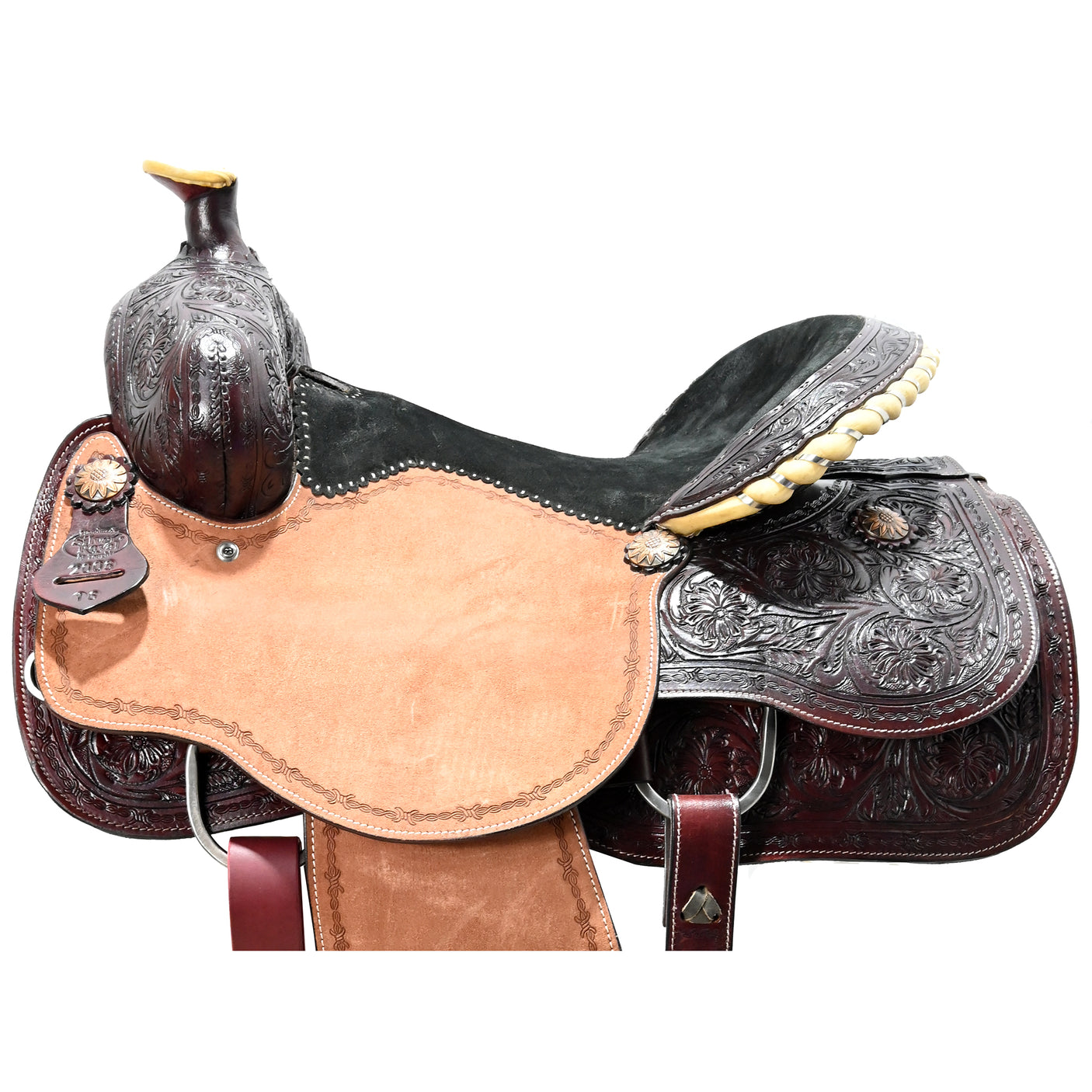 New 15" Silver Royal by Tough-1 High Plains Team Roping Saddle