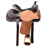 New 15" Silver Royal by Tough-1 High Plains Team Roping Saddle