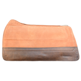 SaddleRight Mahogany Phoenix Legacy Saddle Pad with Chocolate Wear Leathers- 32"x34"