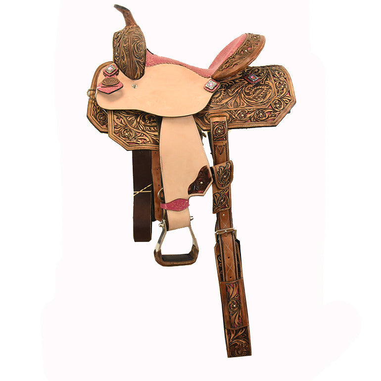 New! 13" Azalea Barrel Racing Youth Saddle