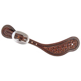 Martin Saddlery Weathered Antique Cowboy Spur Straps with Basket Stamping
