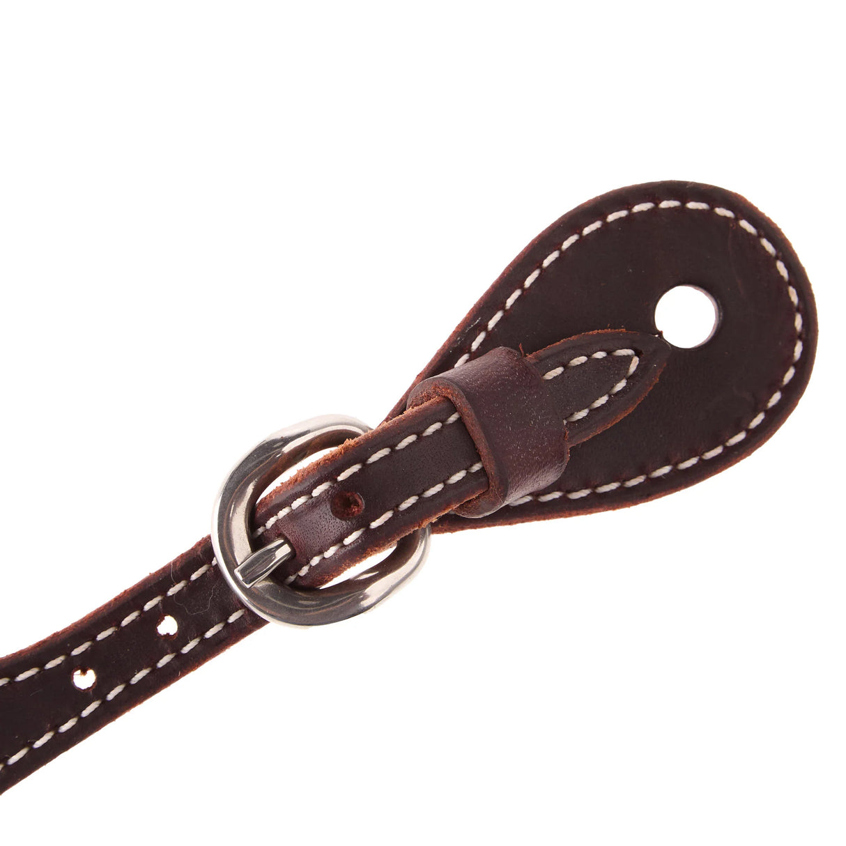 Cowboy Tack Men's Chocolate Harness Leather Spur Straps