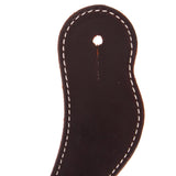 Cowboy Tack Men's Chocolate Harness Leather Spur Straps