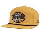 STS Ranchwear Biscuit Flat Bill Trucker Cap with Bull Patch