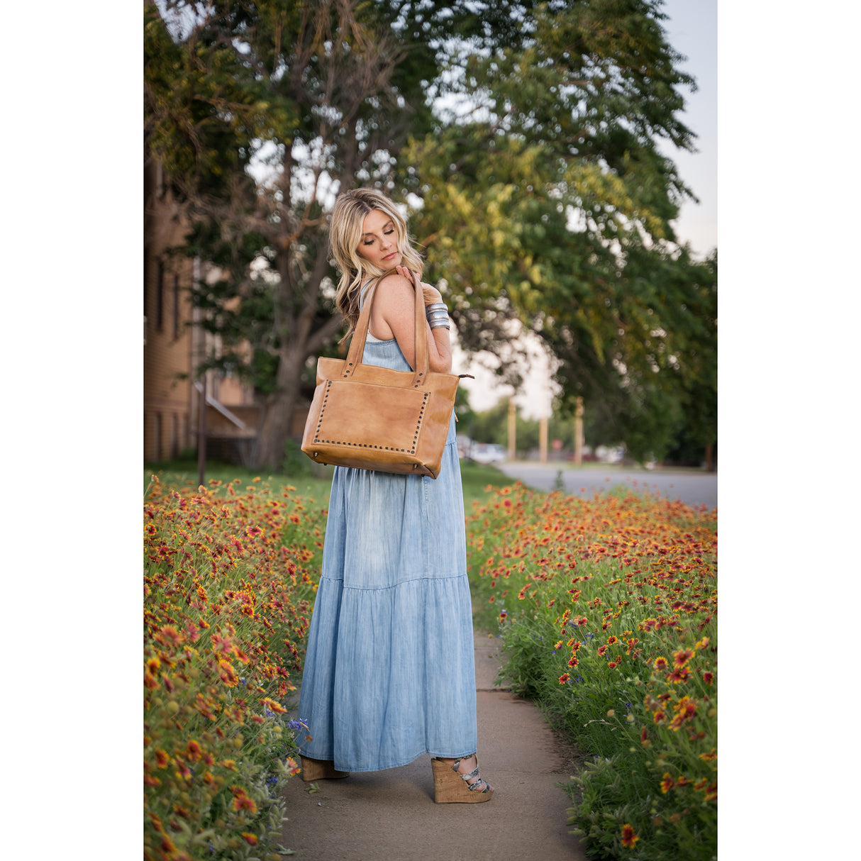 STS Ranchwear Caramel Bandera Simple Tote Purse