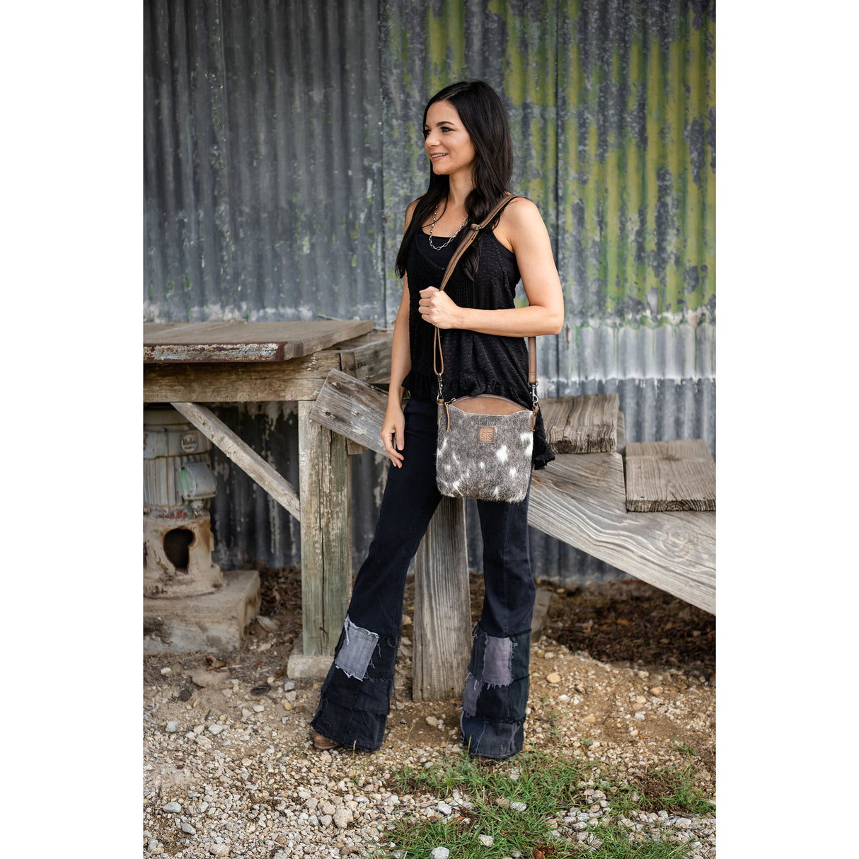 STS Ranchwear Cowhide Josie Crossbody Purse
