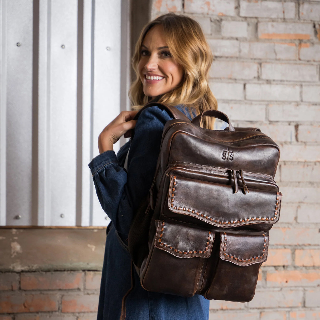 STS Ranchwear Chocolate Bandera Back Pack