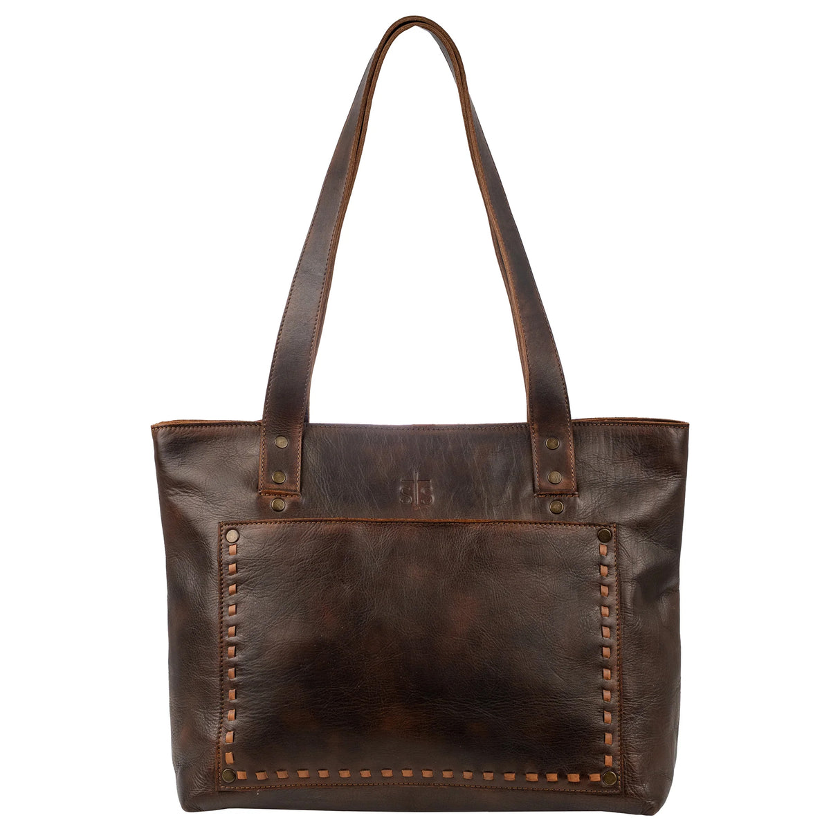 STS Ranchwear Chocolate Bandera Simple Tote Purse