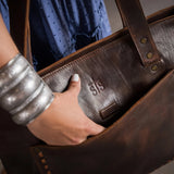 STS Ranchwear Chocolate Bandera Simple Tote Purse