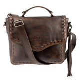 STS Ranchwear Chocolate Baroness Dakota Crossbody Purse