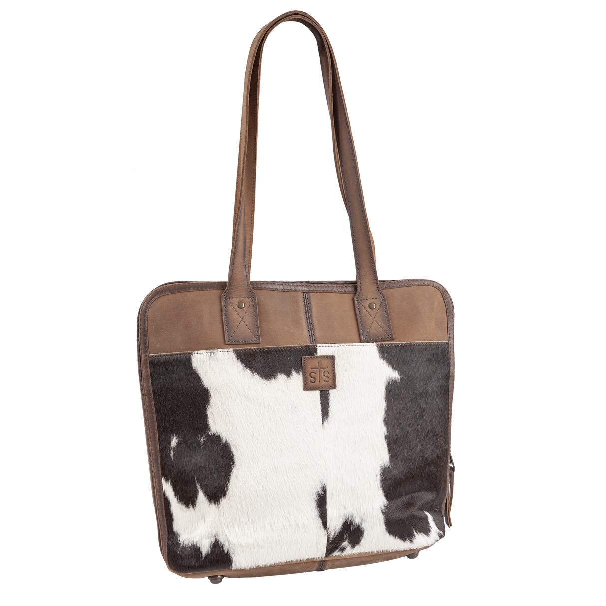 STS Ranchwear Cowhide Laptop Shopper Bag