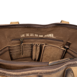 STS Ranchwear Cowhide Laptop Shopper Bag