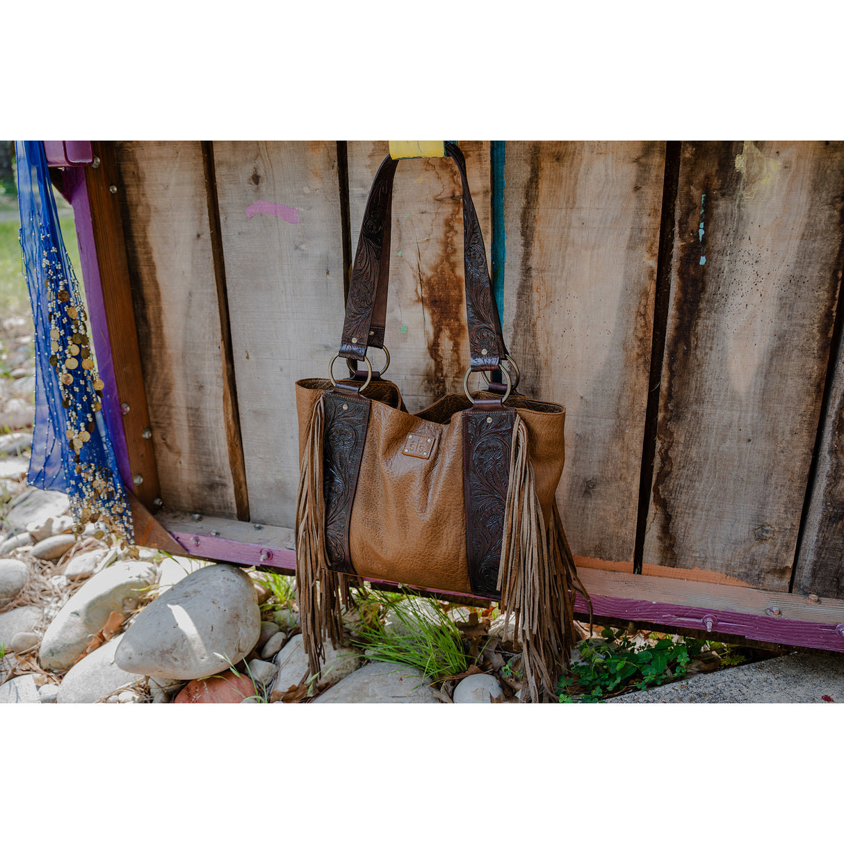 STS Ranchwear Boho Cowgirl Large Tote