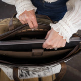 STS Ranchwear Cowhide Laptop Tote