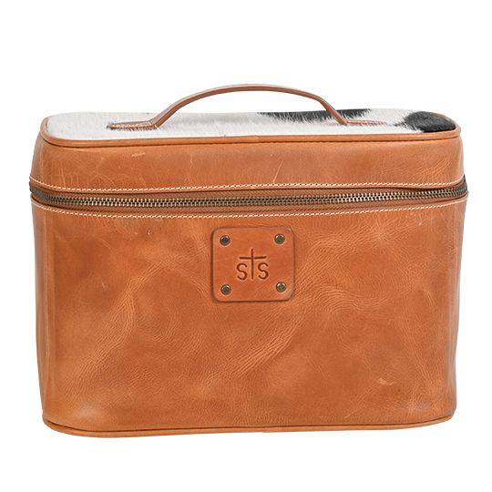 STS Ranchwear Cowhide Basic Bliss Train Case