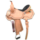 New! 14.5" Scott Thomas Custom Barrel Racing Saddle