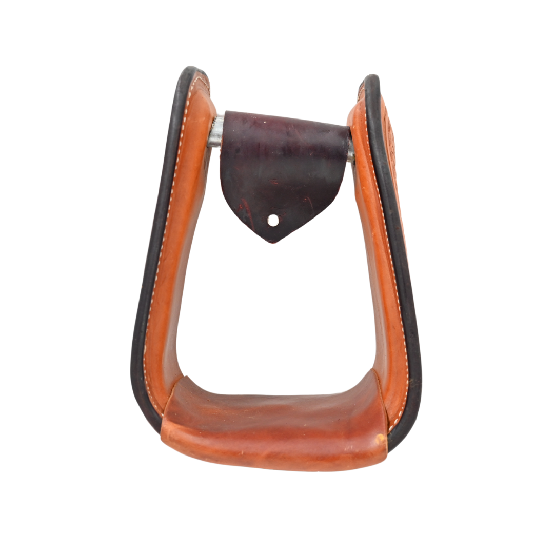 Scott Thomas Saddlery Basket Stamped Stirrups