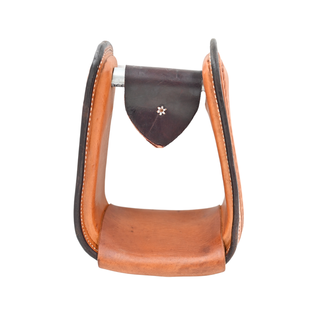 Scott Thomas Saddlery Slickout Stirrups with Camo Border
