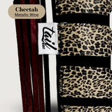 The Tail Boot Boujee Boot- Cheetah with Metallic Wine Swisher