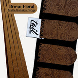 The Tail Boot Boujee Boot- Brown Floral with Matte Buckskin Leather Swisher