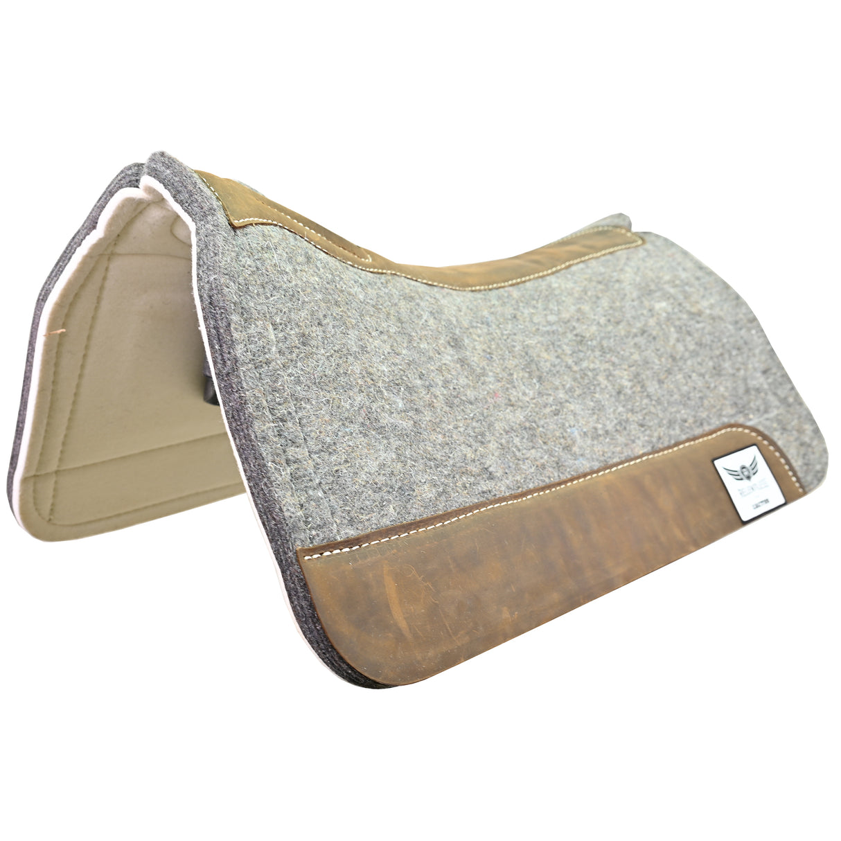 Cactus Saddlery 1" Relentless Contoured Ortho Wool Felt Pad- 31" X 32"