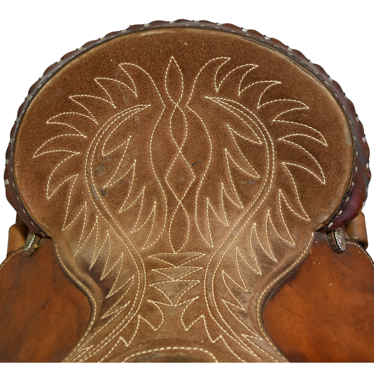 Used 13.5" Hereford Tex Tan Youth Barrel Racing Saddle